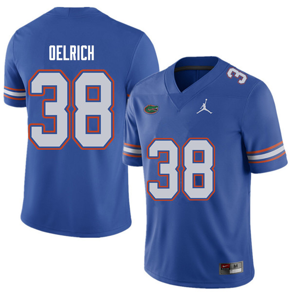 Jordan Brand Men #38 Nick Oelrich Florida Gators College Football Jerseys Sale-Royal